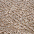 6X9 Natural Traditional Indoor Outdoor Area Rug Natural Polypropylene