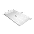 Glasstone Shower Base Smc Solid White Finish 6036 White Bathroom Stainless Steel