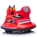 12V Kids Ride On Bumper Car W Parents Control,Rotate 360 Degrees,Two Handed Switch For Direction Control,Bumper Strip,Light Belt,Mp3 Music,Bluetooth,Provide A Speed Of 0.75Mph For Kids Of 2 5 Red 50