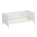 Twin Size Solid Wood Daybed With Two Drwaers For Kids Teens Dorm Bedroom Multipurpose Guest Room Or Home, White Box Spring Not Required Twin White Wood Bedroom Pine Wood