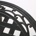 Bono Metal Bistro Set Black Aluminium