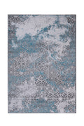 Jersey Area Rugs, Carpets For Livingroom, 5X7 Area Rugs ,3983 Grey Blue Rectangle 5&7 Grey Blue Contemporary Abstract Polypropylene