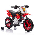 12V Kids Ride On Electric Toy Motorcycle,Rear Suspension,Twist Grip Throttle,Slow Start,Removable Training Wheels,Indie Music Box With Horn And Engine,Simulation Of Dirt Bike Modeling For Kids 3 8. Red 50 99 Lbs Polypropylene