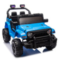 12V Kids Ride On Electric Car W Parents Control,Dual Drive, Four Wheel Suspension,With Music,Bluetooth,Mp3,Usb,With Headlights, Steering Wheel Quick Release,Slow Start For Kids Aged 3 4. Blue 50 99 Lbs Polypropylene