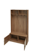 Closet, Suitable For Living Room, Entryway, Bedroom Walnut Mdf