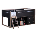 Black And Rose Gold 4 Shelf Bookshelf 4 Black Gold Standard Horizontal Primary Living Space Closed Back Wood Mdf Lvl