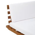 Hillcrest V Shaped 4 Piece Sofa Set Sbwhi White Acacia Wood