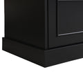 Large Wall Unit Entertainment Center With Bookshelves For Tvs Up To 78'', Modern Tv Console With Cabinets And Open Shelves, 4 In 1 Tv Stand With Golden Handles, Black, 104.2''W*81.2''H Black 70 79 Inches Mdf