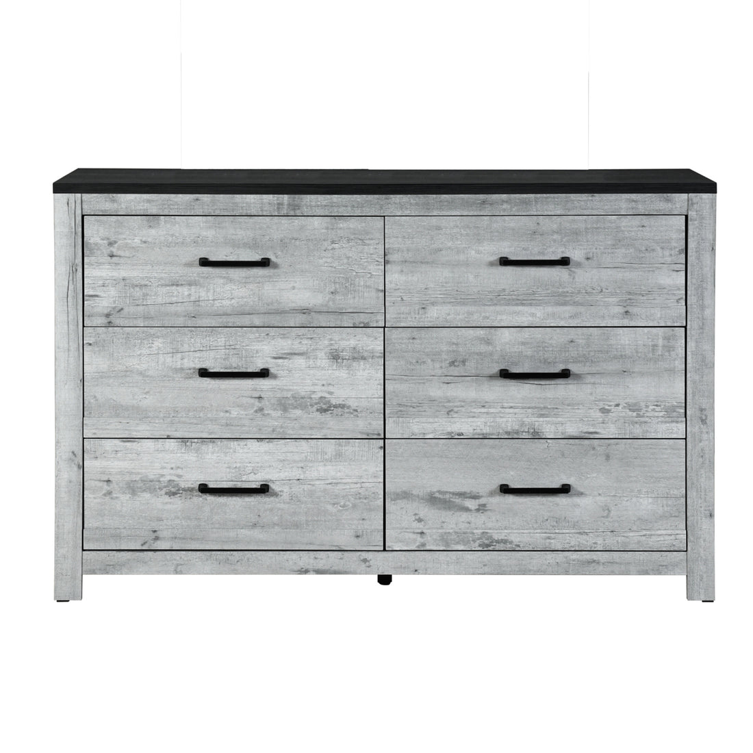 Kicks Grey Wash Dresser Gray Wash Solid Wood Mdf