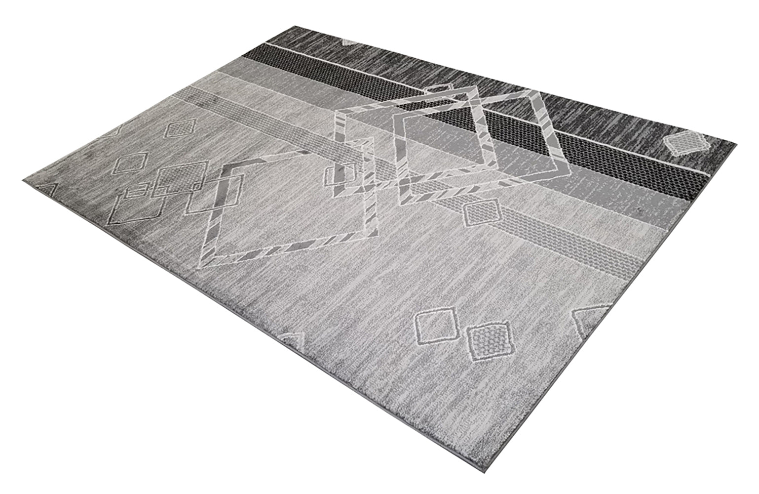 Jersey Area Rugs, Carpets For Livingroom, 5X7 Area Rugs ,3394 Grey Rectangle 5&7 Grey Contemporary Abstract Polypropylene