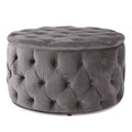 Ottoman Grey Velvet