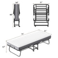 Folding Bed With Mattress 75