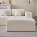 Chenille U Shaped Sectional Sofa Couch, Reversible & Spacious, Ultimate Comfort With Plush Cushions, Perfect For Modern Living Rooms Beige Medium Soft Foam Chenille 6 Seat