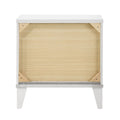 White 2 Drawer Nightstand White White 2 Drawers Bedroom Rectangle Contemporary Rubberwood Drawers White Wood Plastic