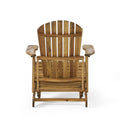 Malibu Reclining Adirondack Chair Natural Stained Acacia Wood