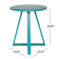 Haiti Bistro Set Teal Iron