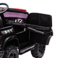 24V Two Seater Kids Ride On Electric Pickup,Kids Ride On Toy W Parents Remote Control,4Wd 800W Motors,Two Safety Belts,High Gate Safety Design,Top Warning Light, Speed 2.49 3.73Mph For Kids Aged 3 . Black 50 99 Lbs Polypropylene