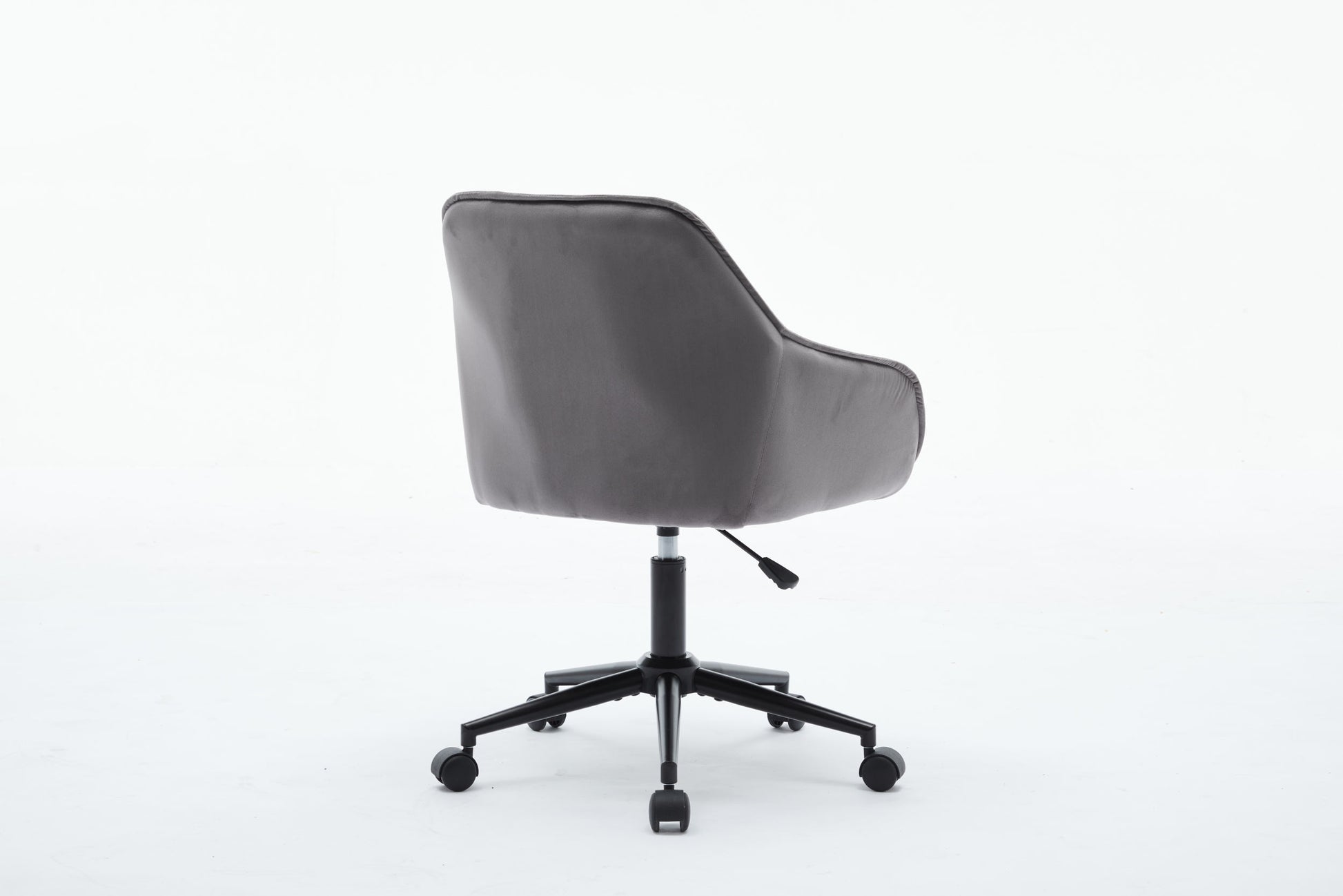 Elegent Velvet Office Chair With Wheels, Makeup Vanity Chair Height Adjustable For Teens Women Girls, Comfy Swivel Modern Leisure Armchair For Home Office, Bedroom, Study And Vanity. Gray Gray Primary Living Space Luxury,Modern Foam Iron