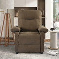 Recliner Chair With Message And Heater, Recliner Chair For Adult, Manual Control Message Chair Brown Steel