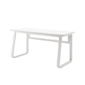 L47.2Inch Computer Desk Table Simple Gaming Table Home Desk Student Writing Desk Bedroom Desk Workbench Desk White Metal