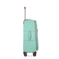 4 Piece Set 16 20 24 28 ,Softshell Suitcase Spinner Wheels Terylene Luggage Sets Carry On Suitcase Luggage Lightweight Durable Suitcase Green Green Polyester