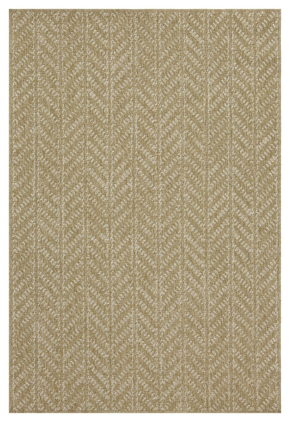 Earth Gc Ntl1014 Jute White 2 Ft. 7 In. X 7 Ft. 3 In. Indoor Outdoor Area Rug Natural White Polyester Polypropylene