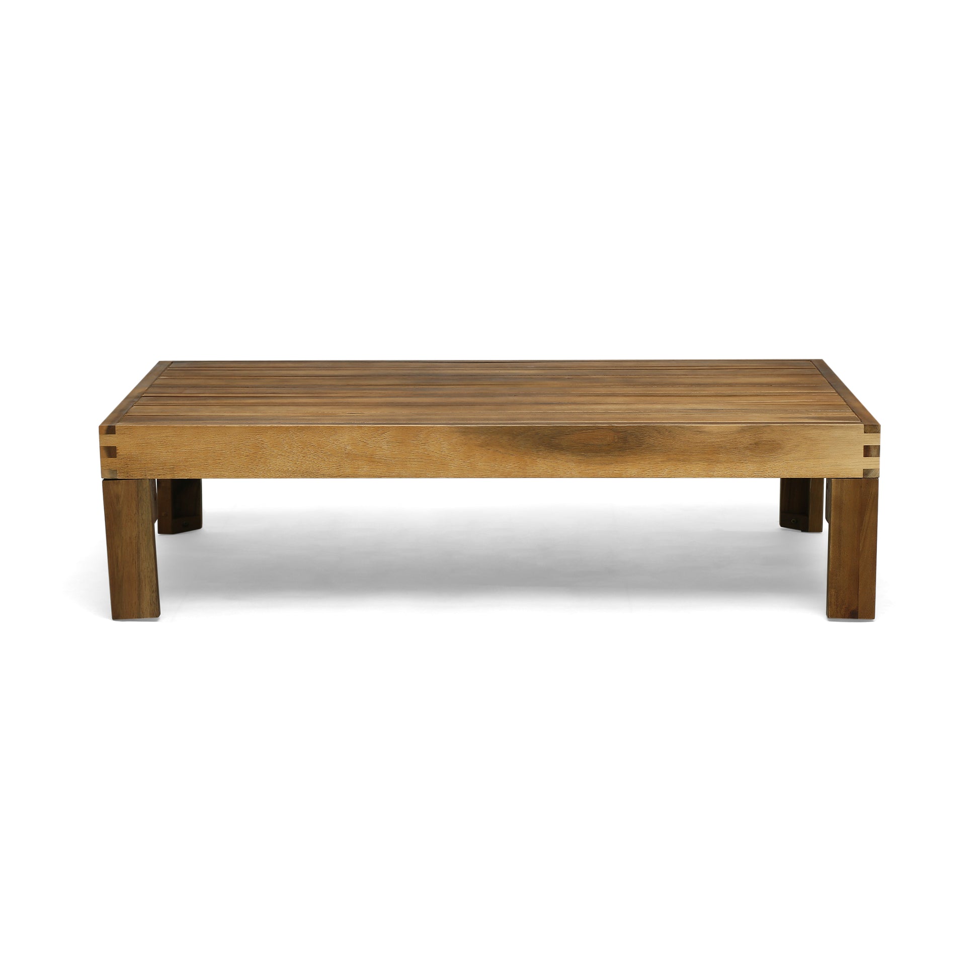 Alcove Lshape Sofa Set, Beige Beige Seats 4 Acacia Wood