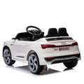 12V Kids Ride On Electric Car W Parents Remote Control,Licensed Audi Sq8 For Kids,Dual Drive,Suspension,Hanging Start,Three Speed Adjustable Music,Volume Control,Led Lights For Kids Aged 3 6. White 50 99 Lbs Polypropylene