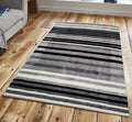 Jersey Area Rugs, Carpets For Livingroom, 7X10 Area Rugs ,3012 Grey Rectangle 8&10 Grey Contemporary Abstract Polypropylene