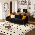 Fx P85 3S Bk 3 Seats Sofa Black Velvet 3 Seat