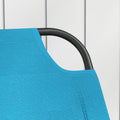Outsunny Garden Rocking Chair, Outdoor Indoor Sling Fabric Rocker For Patio, Balcony, Porch, Light Blue Light Blue Steel