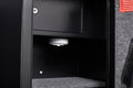 Large Black Steel Cabinet, With Smart Combination Lock, Smart Alarm, Led Lights, Dividers And Pouches, Is Anti Smashing. Black Steel