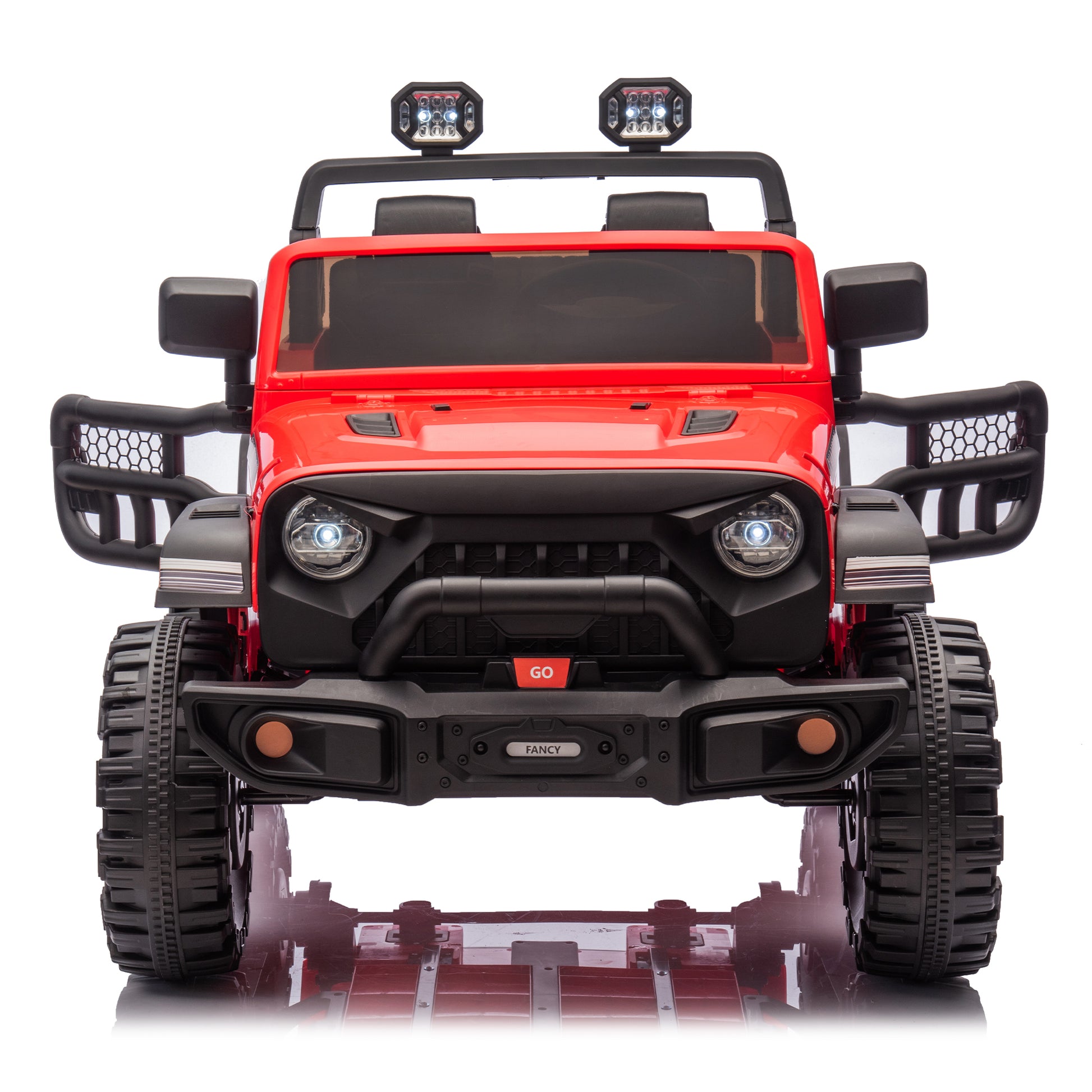 24V Two Seater Kids Ride On Electric Car W Parents Control,Seat Width 19.69In,400W Motor,Four Wheel Suspension,Light&Searchlight,Usb,Mp3,Bluetooth,Provide A Speed Of 1.86 4.35Mph For Kids Of 3 . Red