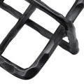 10 Inch Metal Accent Decor With Square Inters, Gray Gray Metal