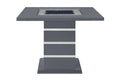 Ariya Dark Grey Bar Table Grey Rubber Wood