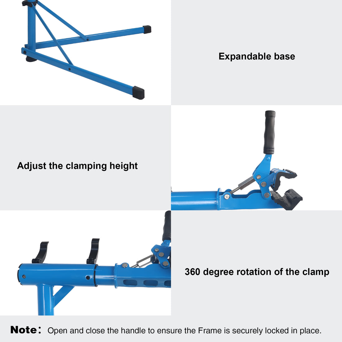 Heavy Duty Bike Repair Stand Max 110 Lbs Portable Bicycle Stand Maintenance Workstand Aluminum Made For Electric Bikes, Mountain Bike And Road Bike Blue Garden & Outdoor Steel