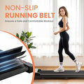 Walking Pad Under Desk Treadmill 3 In 1 Portable Folding Walking Jogging Running Machine With Remote Control & Led Display For Home Office, Larger Running Area, Quiet For Fitness In Small Spaces