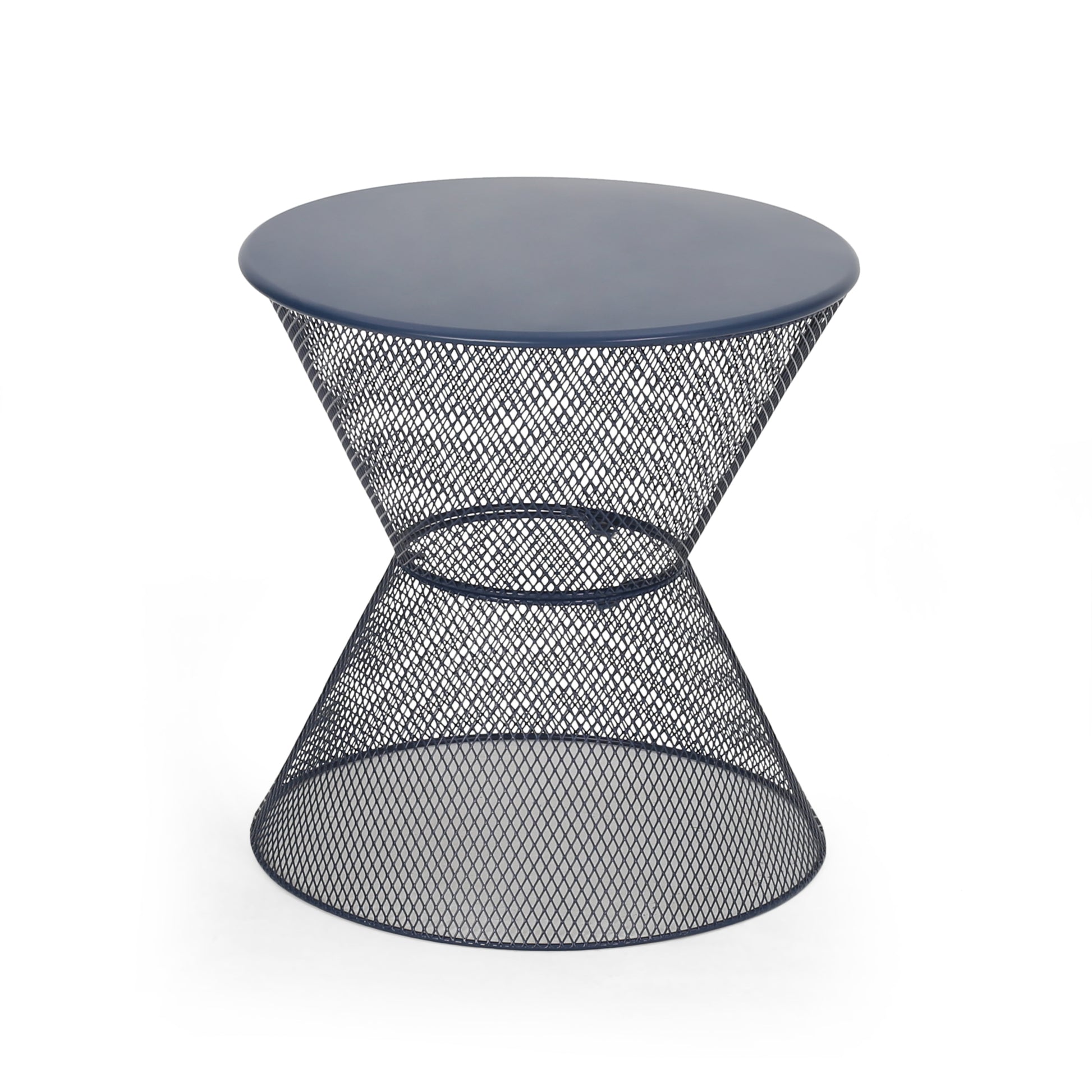 Nevada Side Table Navy Iron