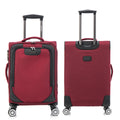 3 Piece Lightweight And Stylish Travel Suitcase 20 Inches, 26 Inches, 30 Inches. Durable And Easy To Carry Design, Ergonomic Interior For Both Men And Women.Wine Red Wine Red Fabric