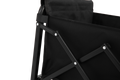 Lightweight Portable Heavy Duty Folding Beach Wagons With Wheels Outdoor Utility Carts For Grocery, Camping, Shopping, Sports, Garden With Large Capacity Black Black Steel