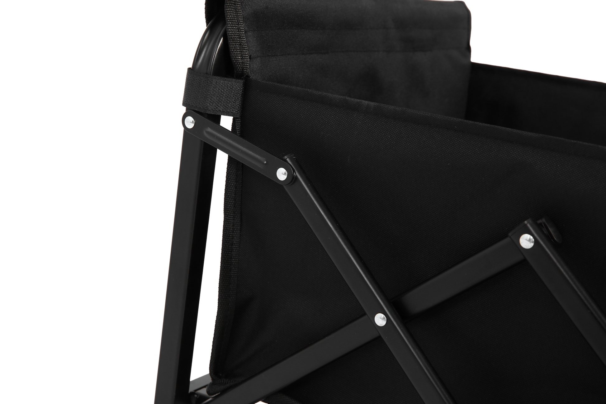 Lightweight Portable Heavy Duty Folding Beach Wagons With Wheels Outdoor Utility Carts For Grocery, Camping, Shopping, Sports, Garden With Large Capacity Black Black Steel