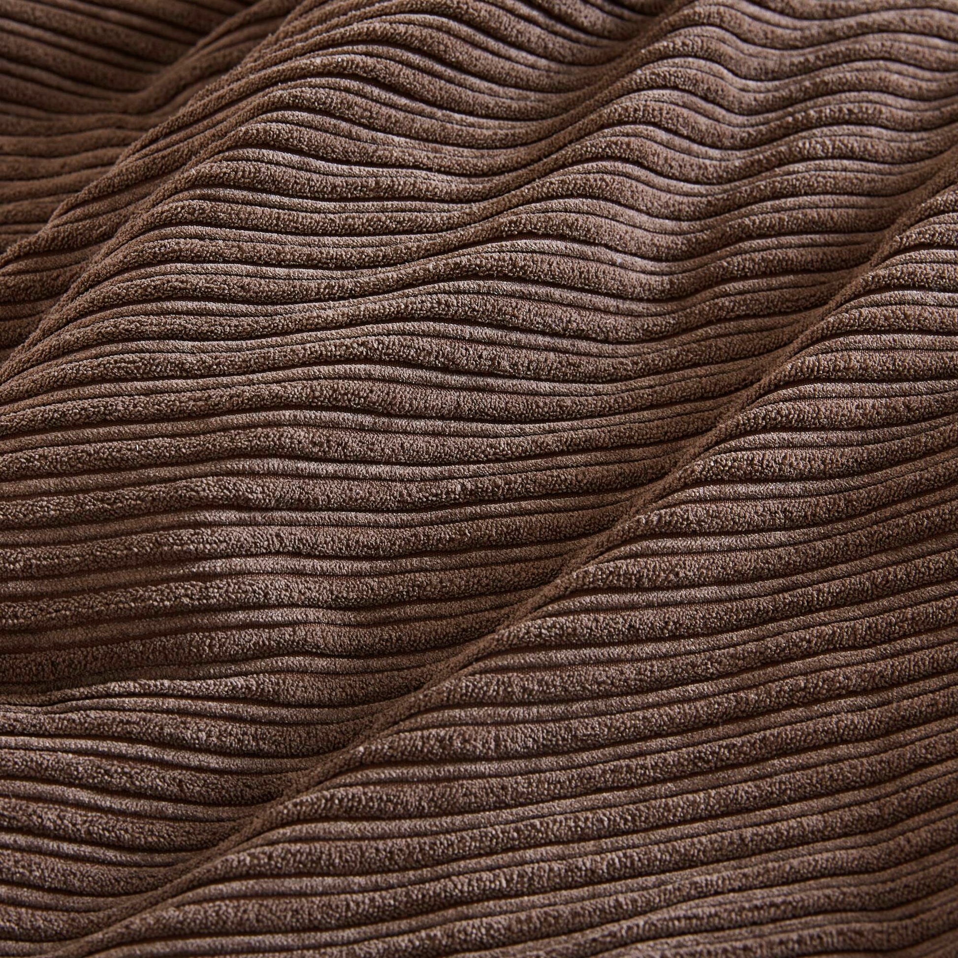 7 Piece Micro Corduroy Comforter Set Brown Queen Brown Polyester