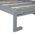Queen Size Murphy Bed Wall Bed With Top Cabinets,Gray Queen Gray Plywood