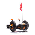 12V Kids Ride On Electric Toy,2Wd,16'' Exaggerated Wheel,Dual Handle Control For 360 Degree Flexible Steering And Rotation,Solid Metal Frame,Provide A Speed Of 4.66 Mph For Kids Aged 6 . Orange 50 99 Lbs Polypropylene