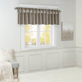 Lightweight Faux Silk Valance With Beads Pewter 50X26