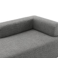 Special Shaped Frame For Oversized Modular U Shaped Sectional Sofa,Luxury Boucle Floor Couch Set,Convertible Sleeper Couch,Spacious Foam Filled Sofa Bed For Living Room Gray Boucle 1 Seat