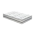 12 Inch Full Mattress Highlyquilted Cover Hybrid Mattress, White, Plush Foam Mattress In A Box, Luxury Comfort Mattress White Bedroom Foam Spring Full