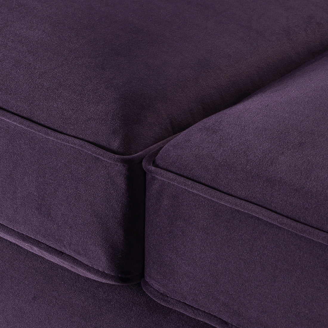 Jack 84" Modern Tuxedo Tufted Sofa, Purple Velvet Purple Foam Velvet 3 Seat