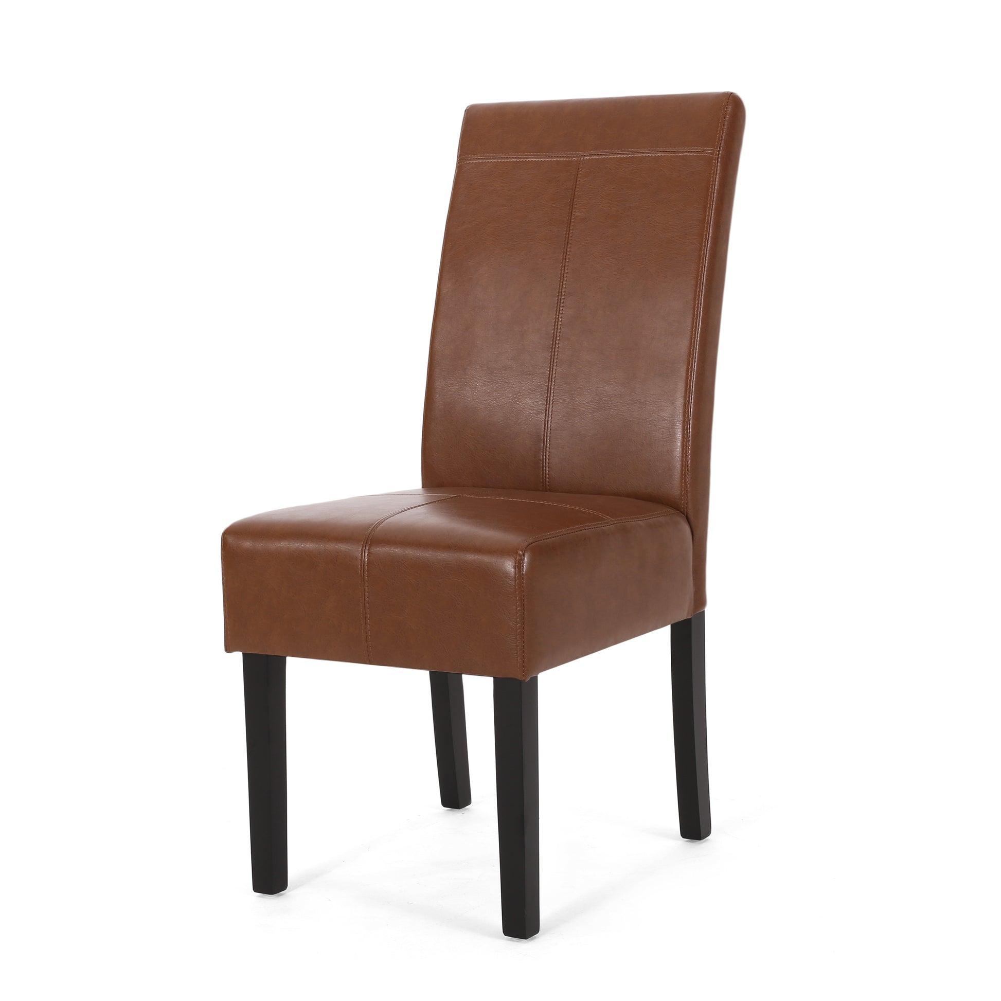 Pertica Kd Dining Chair Light Brown Pu Leather