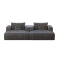 55 Inch Chenille Sponge Sofa Lounge Chair,No Assembly Required,Fluffy Modern Sleeper Chair For Indoor Living Room Bedroom Grey Foam Chenille 1 Seat